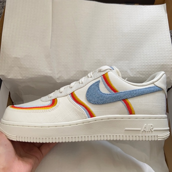 Nike Air Force 1 Low Sail Denim Swoosh - Grailify